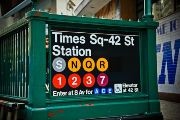 Placa do metrô de Nova Iorque